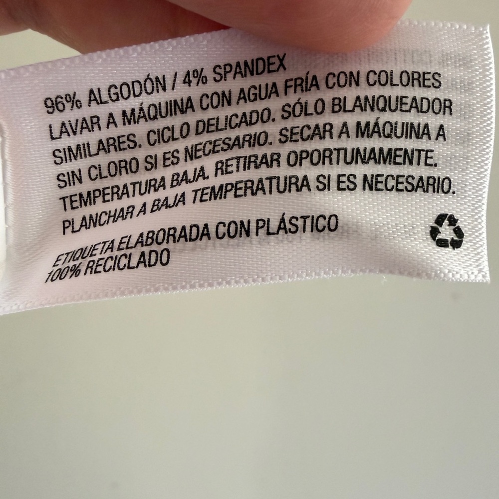 NWT Wild Fable White Ribbed Scoop Neck Long Sleeve Top size Large - Picture 8 of 8